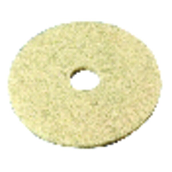 3M Natural Blend 20 in. D Non-Woven Natural/Polyester Fiber Buffer Pad Tan